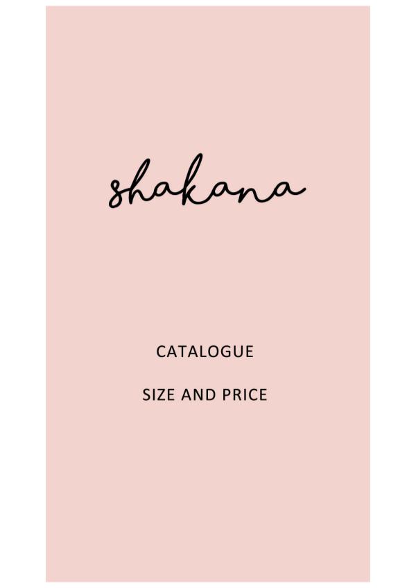 SHAKANA CATALOG Katalog Shakana Jan 19