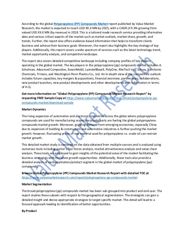 Polypropylene (PP) Compounds Market Report 2025