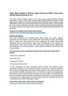 Glass Block Market Rising Production,Demand and Supply 2019 to 2025