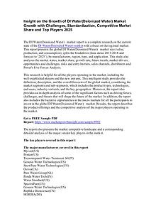 DI Water(Deionized Water) Market share size 2025