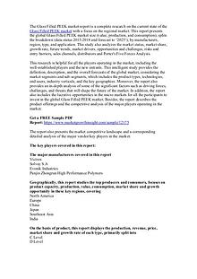 Glass Filled PEEK Market Segment | Industry Trends, Forecast 2025