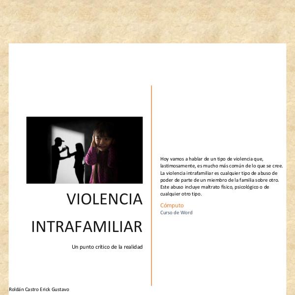 Violencia Intrafamiliar Trabajo final de dulce1