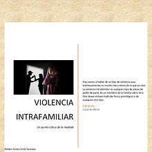 Violencia Intrafamiliar