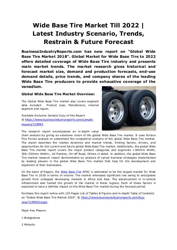 Wide Base Tire Market