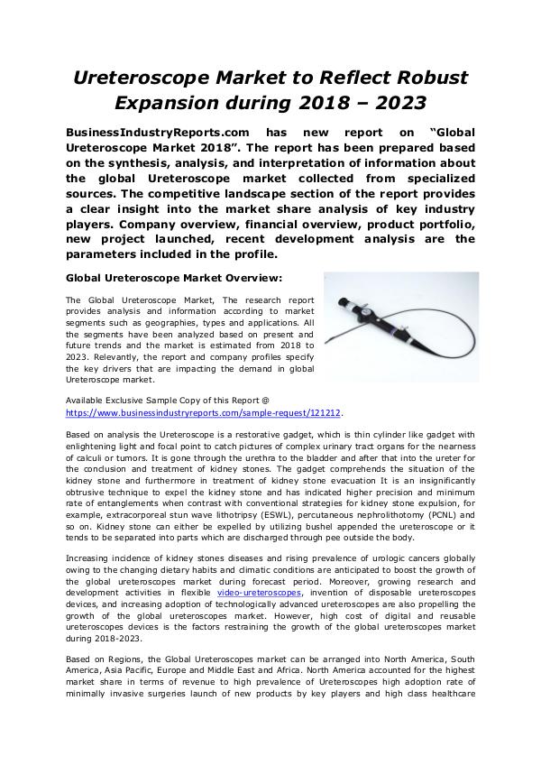 Ureteroscope Market 2018