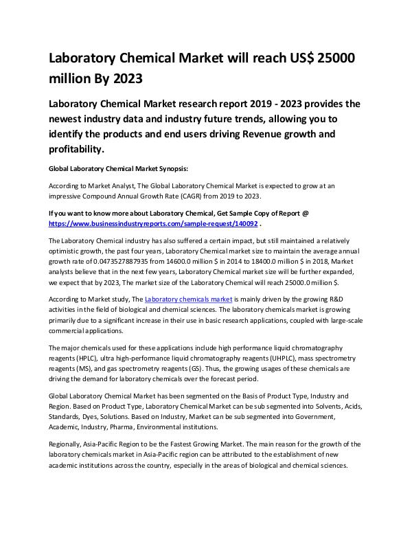 Laboratory Chemical Market