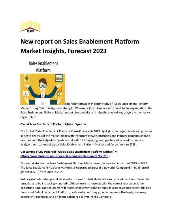 Sales Enablement Platform Market