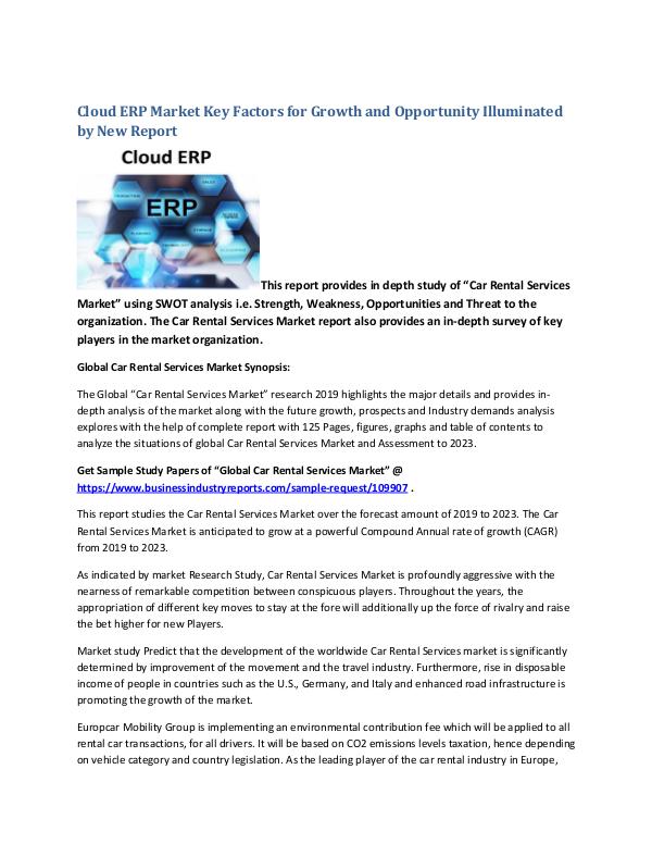 Cloud ERP Market