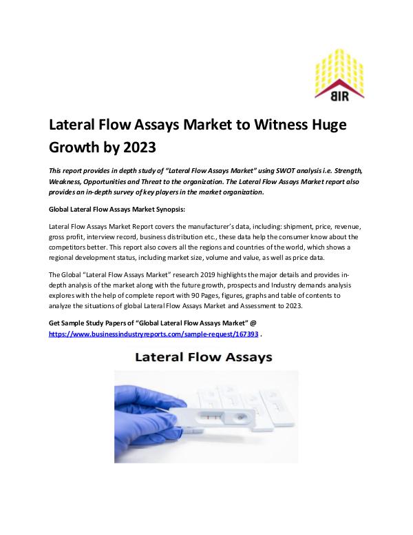 Lateral Flow Assays Market