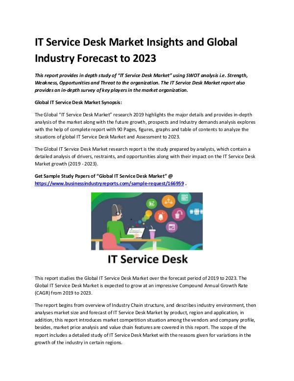 IT Service Desk Market