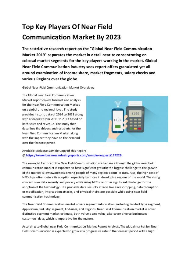 Near Field Communication Market 2019