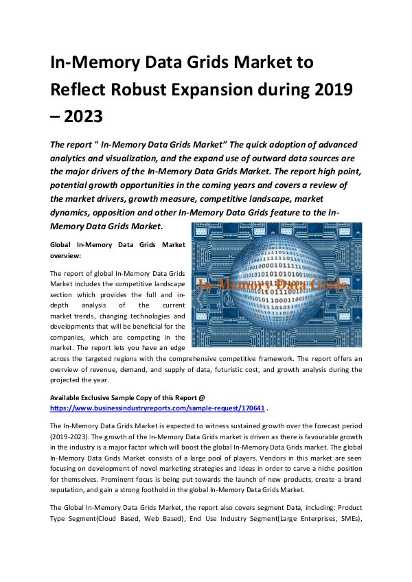 Global In-Memory Data Grids Market Report 2019.doc