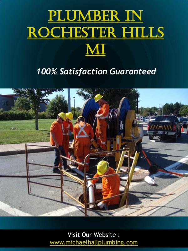 Plumber In Rochester Hills Mi