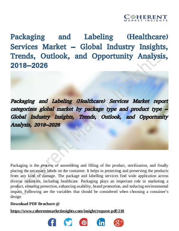 Market Research Packaging and Labeling (Healthcare) Services Marke