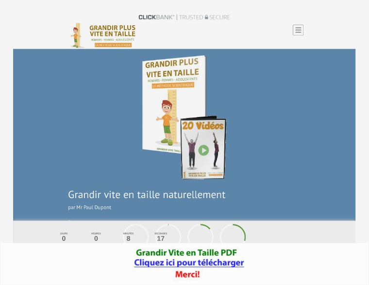 Grandir vite en taille PDF