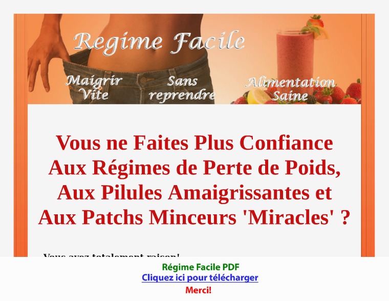 Régime Facile PDF