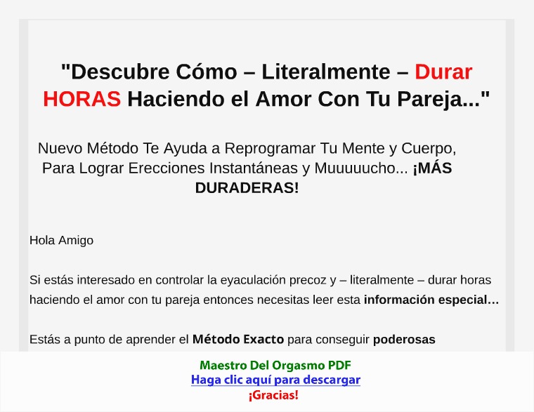 Maestro Del Orgasmo [PDF]