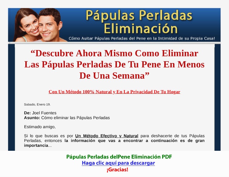 Pápulas Perladas del Pene Eliminación [PDF]