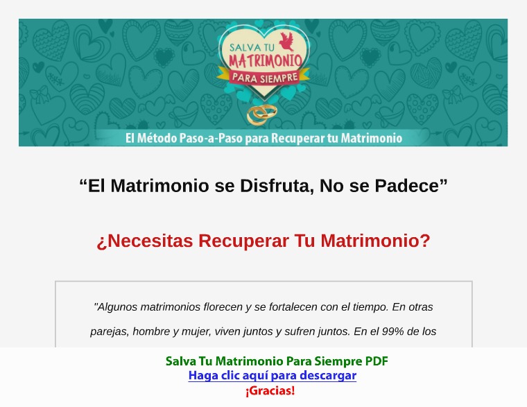 Salva Tu Matrimonio Para Siempre [PDF]