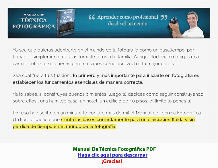 Manual De Técnica Fotográfica [PDF]
