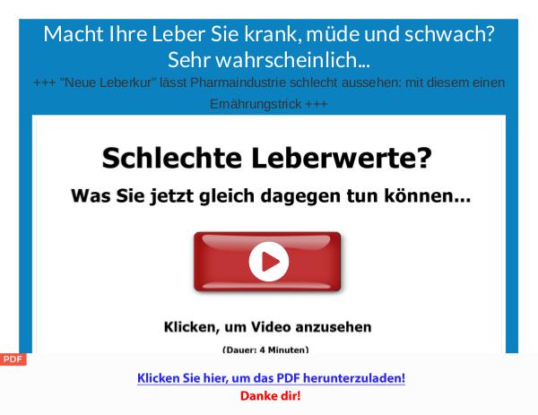 Detox! Die Neue Leberkur - Entgiftung der Fettleber [PDF] Detox! Die Neue Leberkur - Entgiftung der Fettlebe