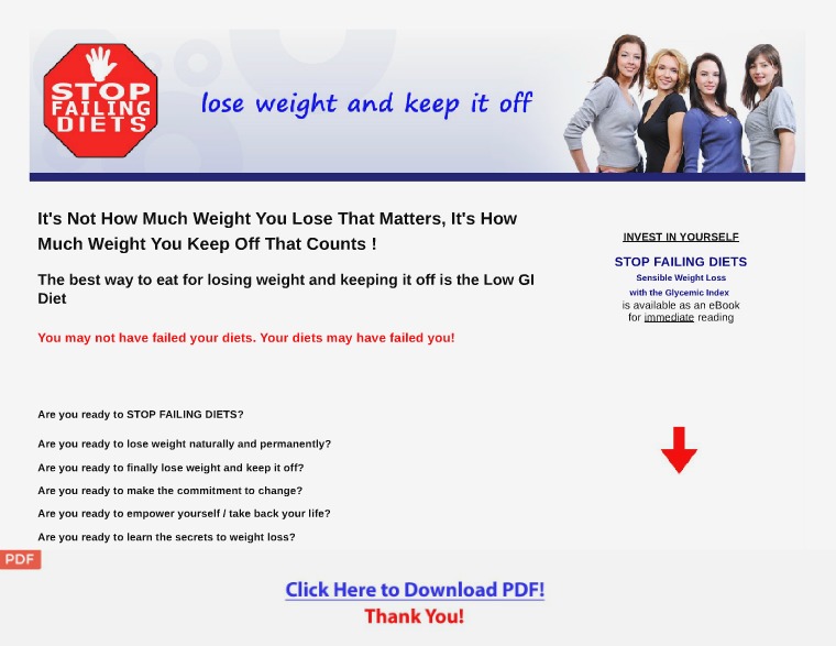 Stop Failing Diets [PDF] Stop Failing Diets