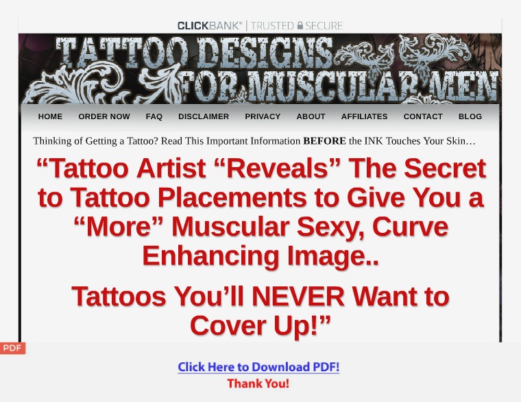 Tattoo Designs for Muscular Men [PDF] Tattoo Designs for Muscular Men