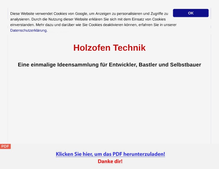 Holzofen Technik Patentschriften [PDF]