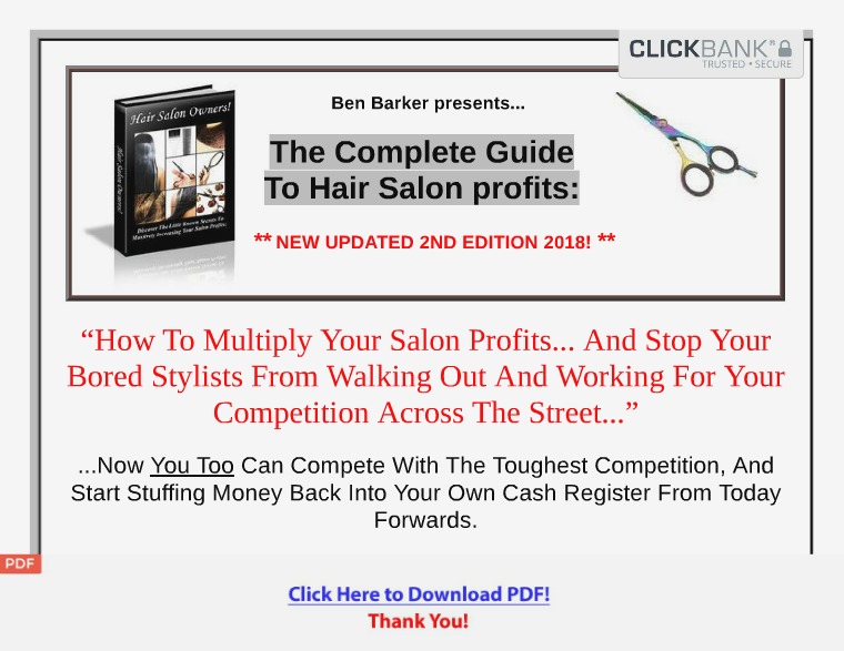 Hair Salon Owners [PDF] Hair Salon Owners