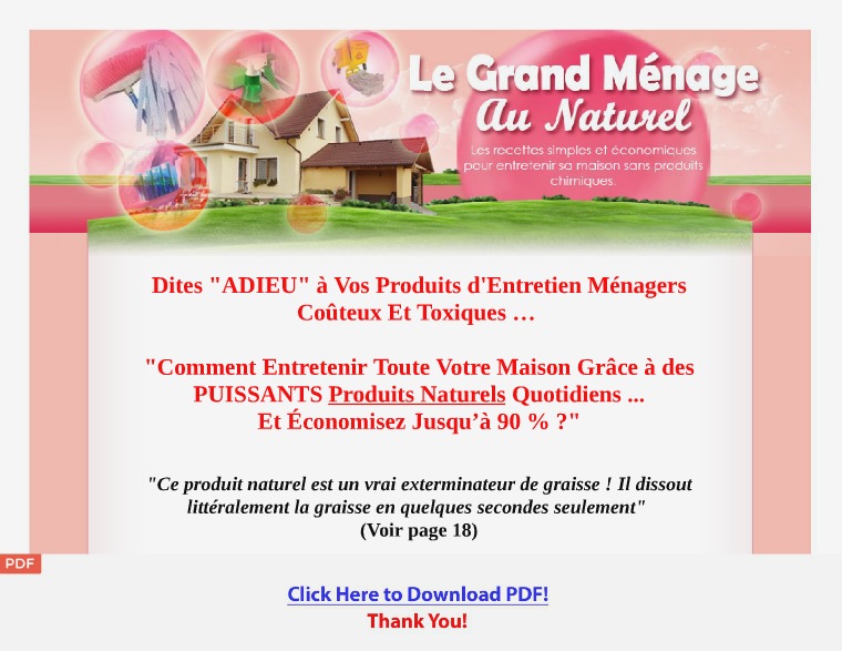 Le Grand Ménage au Naturel [PDF]