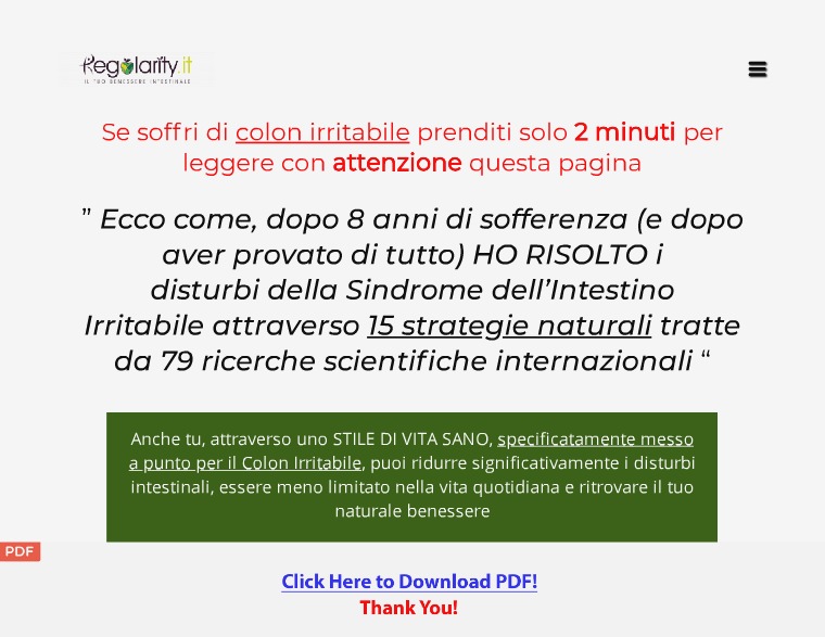 Programma STOP-Colon Irritabile BASE [PDF]
