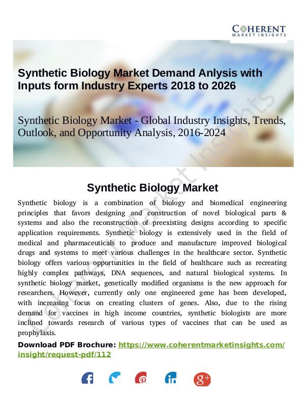 Synthetic Biology Market