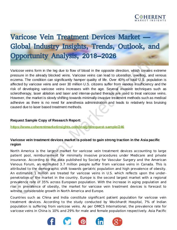 Varicose Vein Treatment Devices Market