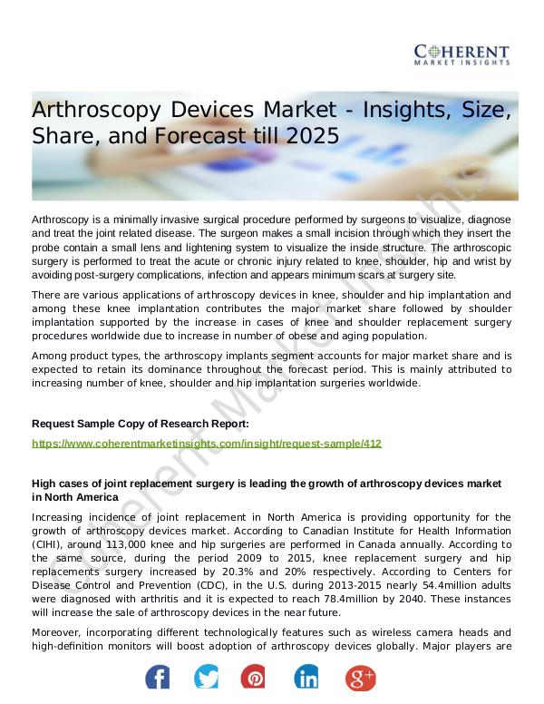 Arthroscopy Devices Market