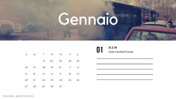 Odissea Quotidiana - Il calendario Flambus del 2019 Calendario Flambus