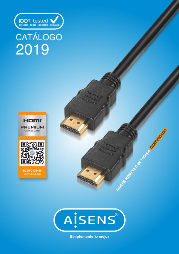 Mi primera revista Catálogo AISENS Cables 2019