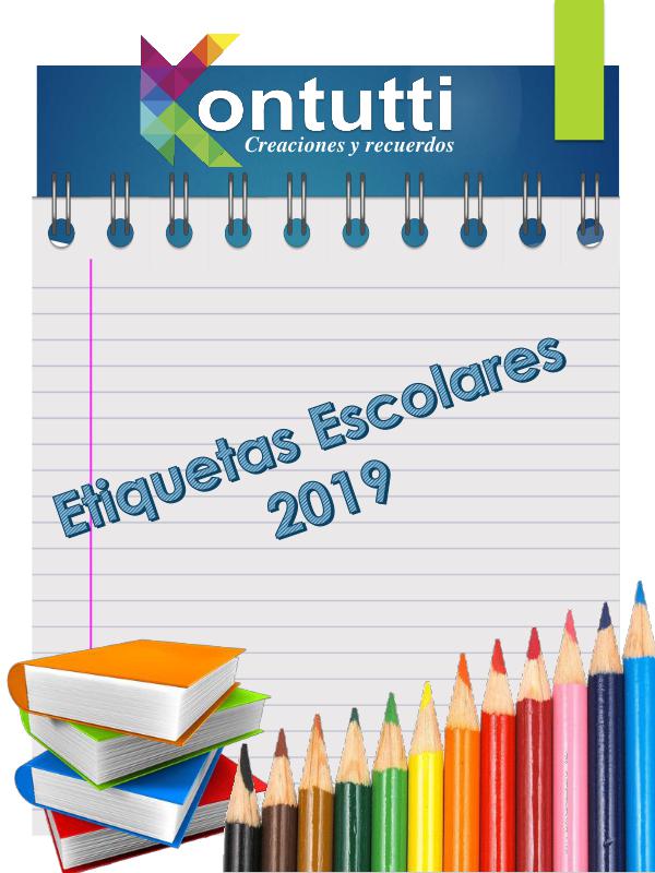 Catalogo etiquetas escolares CATALOGO ETIQUETAS 2019