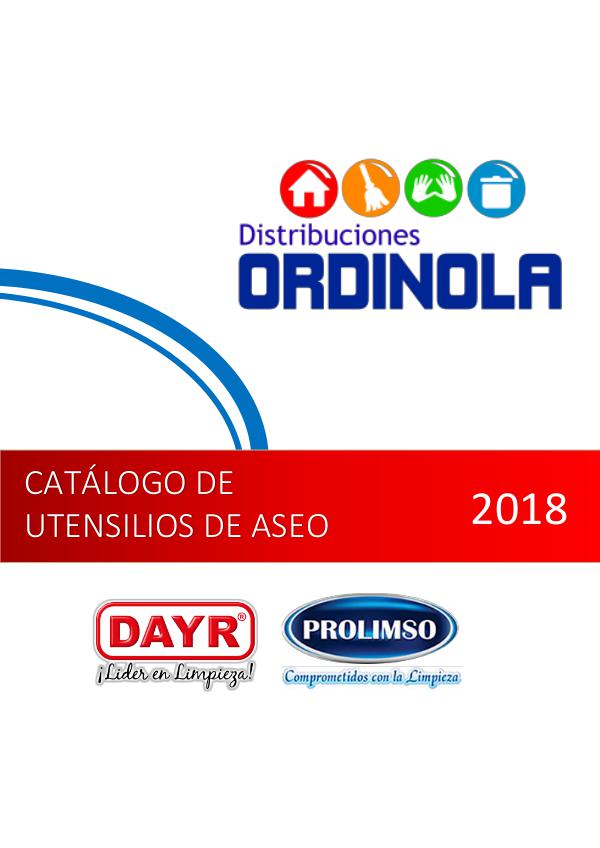 Mi primera revista CATÁLOGO UTENSILIOS DE ASEO 2018