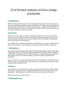 Scholarship Sharing Websites list