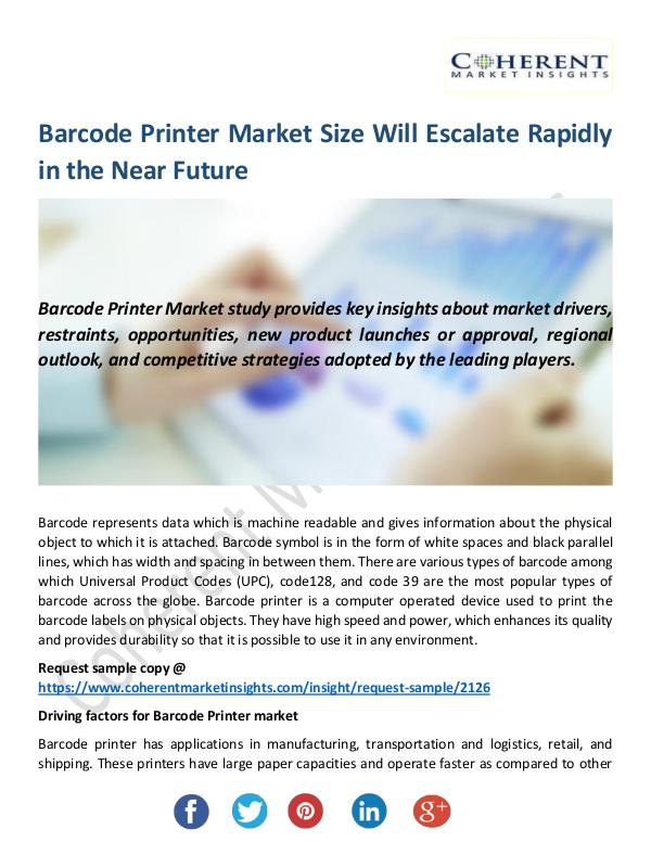 Barcode Printer Market