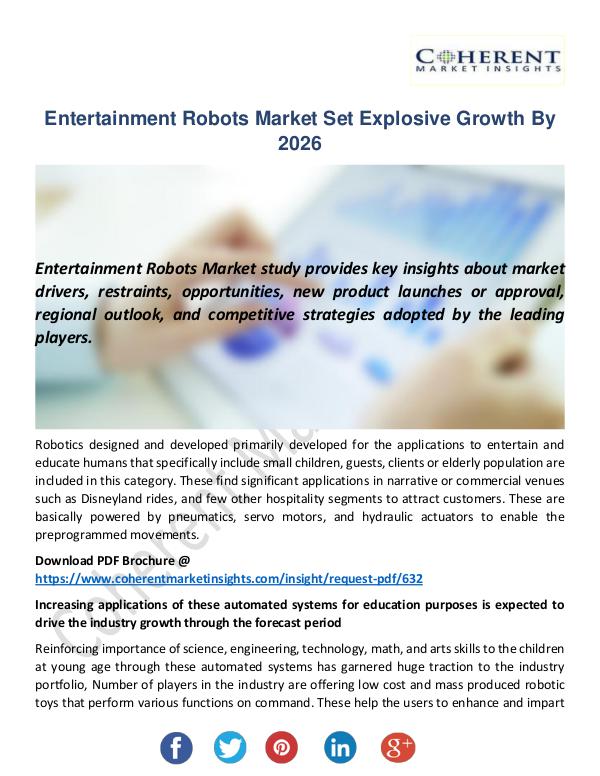 Entertainment Robots Market