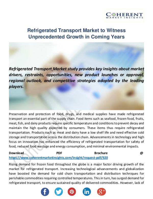 Refrigerated Transport Market