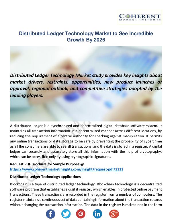 Distributed Ledger Technology Market