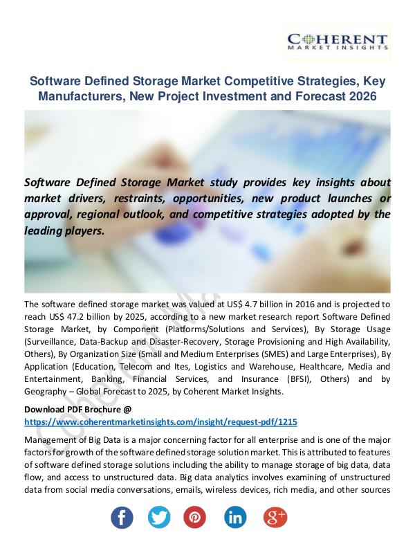 Software Defined Storage Market