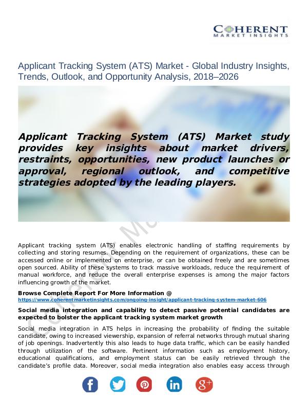 Applicant Tracking System (ATS) Market