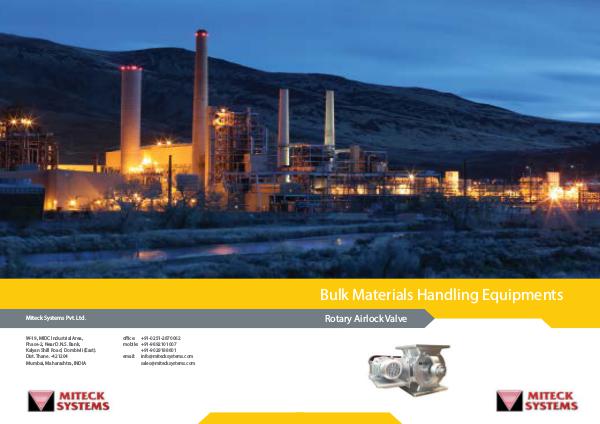 Miteck systems Pvt. Ltd Miteck Brochure-Rotary airlock valve