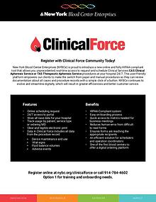 CAS Clinical Apheresis / TAS Therapeutic Apheresis Service 