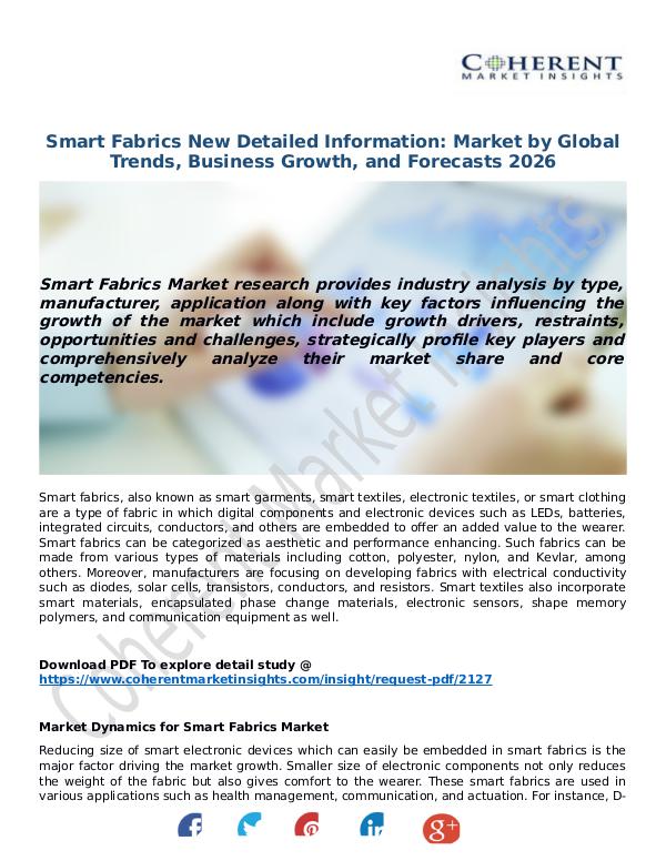 Smart Fabrics Market