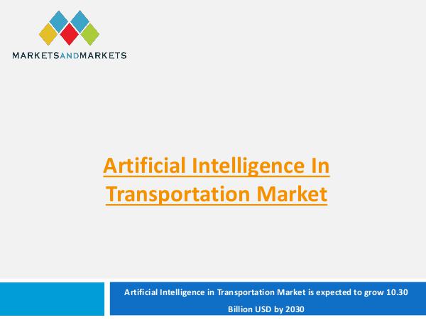 Artificial Intelligence in Transportation Market