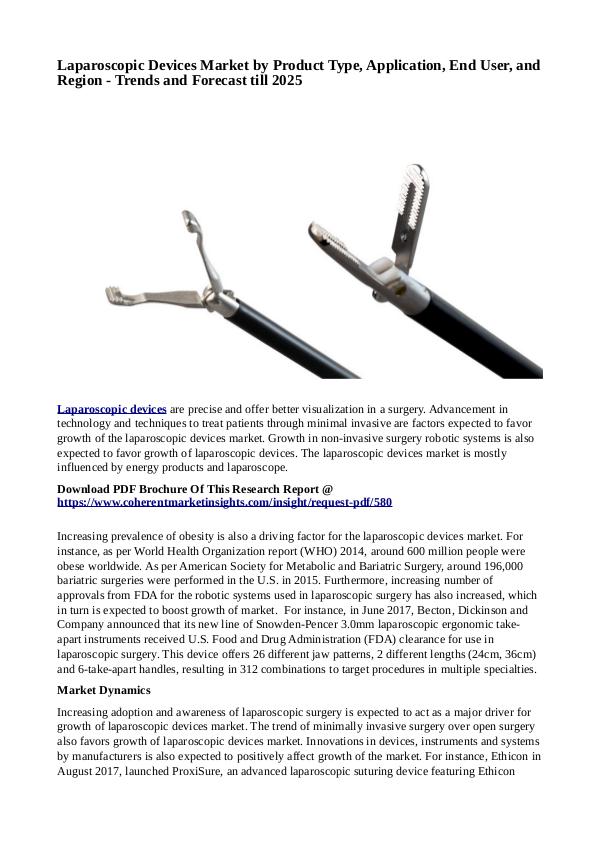 Laparoscopic Devices Market